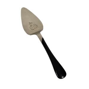 Vintage 90s Fiesta Swirl Flatware Silverware 10" Cake Server Stainless Black